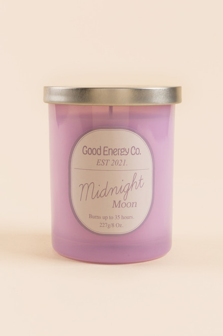 Good Energy Co Midnight Moon Lavender Candle 8 oz