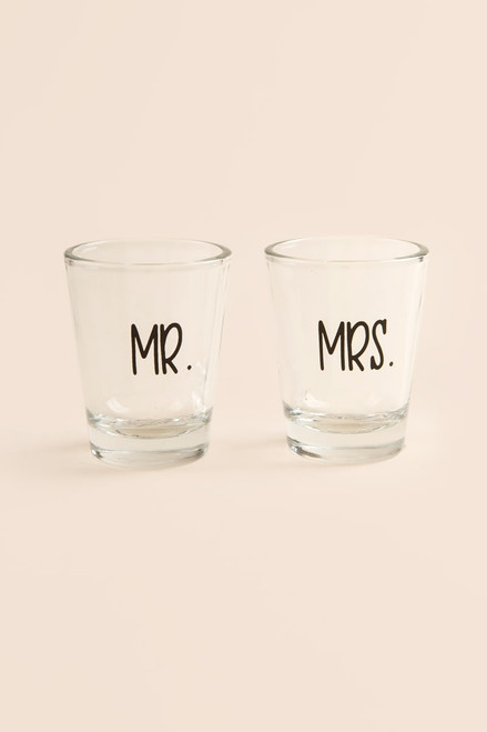 Mr. and Mrs. Shot Glass Set