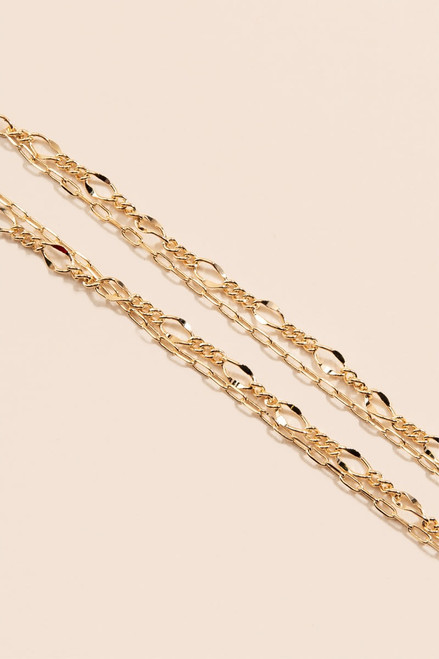Karla Layered Delicate Chain Anklet