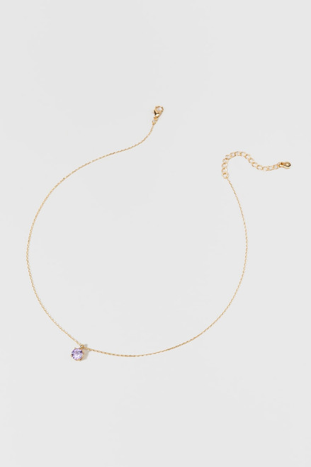 Plant a Heart Lavender 14K Gold Dipped Pendant Necklace