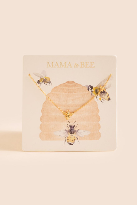 Mama To Bee Pendant Necklace