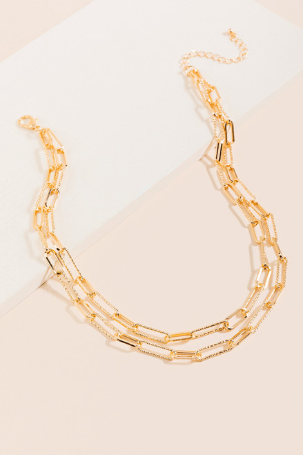 Layla Paperclip  Chain Necklace