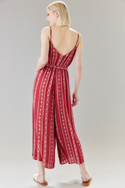 Dorina Tie Waist Printed Jumpsuit