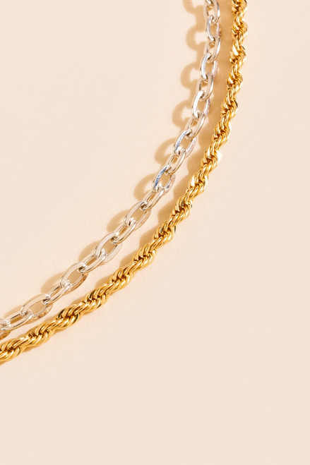 Beth Layered Rope Chain Necklace