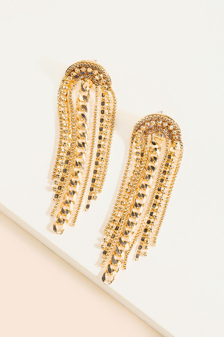 Gladys Thick Chain Drop Earrings