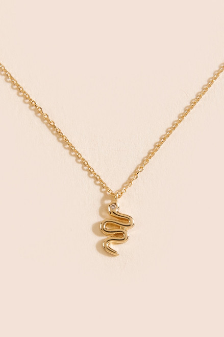 Natasha Snake Pendant Necklace