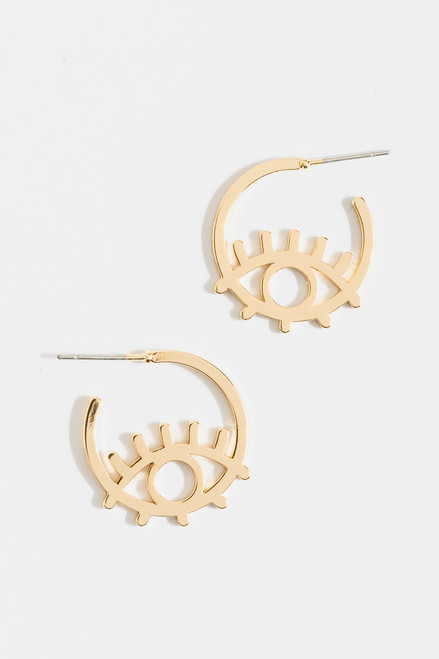 Zoey Evil Eye Hoops