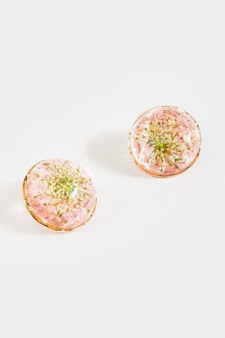 Penelope Pressed Flower Studs