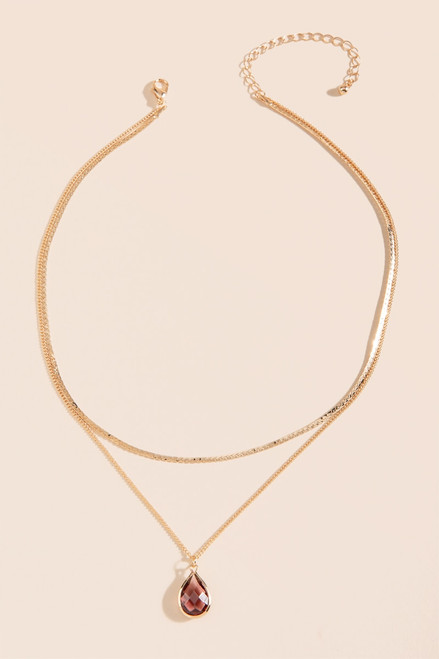 Emilia Pendant Layered Necklace