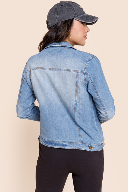 Crystal Oversized Denim Jacket