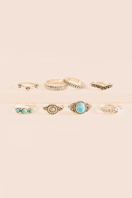 Sena Vintage Boho Ring Set