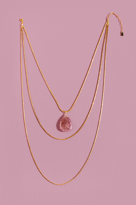 Trove Rose Gold Layered Necklace