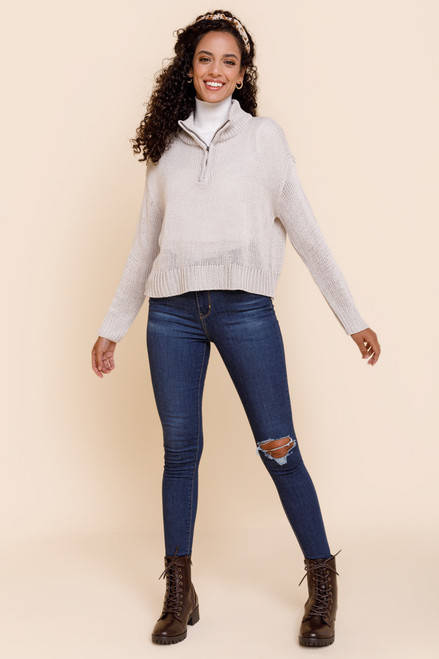 Carter Quarter-Zip Pull Over Sweater