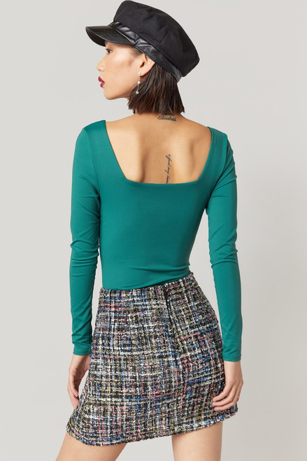 Angie Tweed Mini Skirt