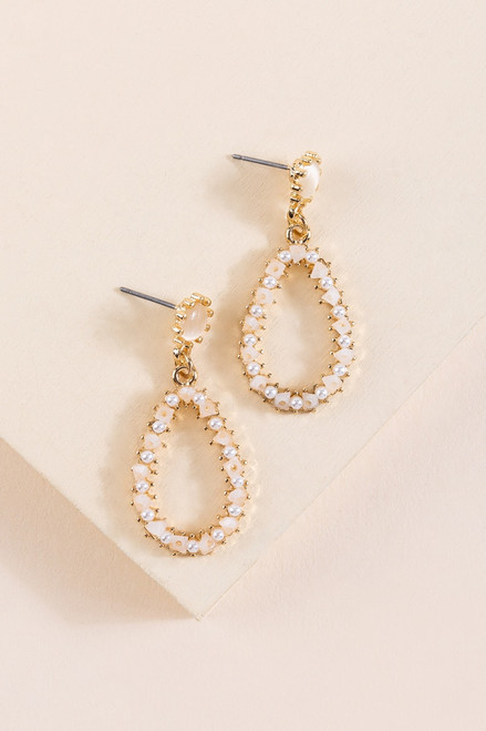 Beverly Cateye Drop Earrings