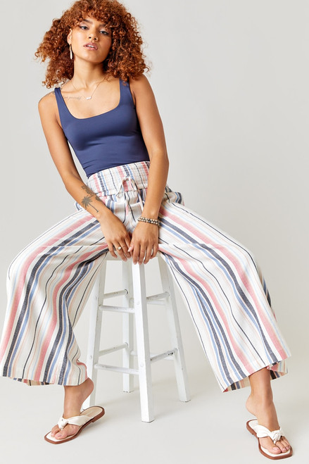 Deana Striped Wide Leg Pants