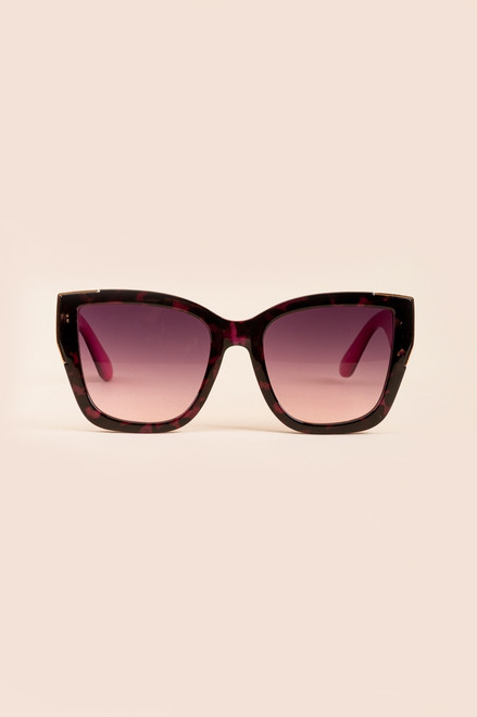 Tracey Wide Frame Oversized Sunglasses
