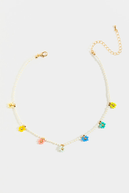 Betty Beaded Flower Charm Bracelet