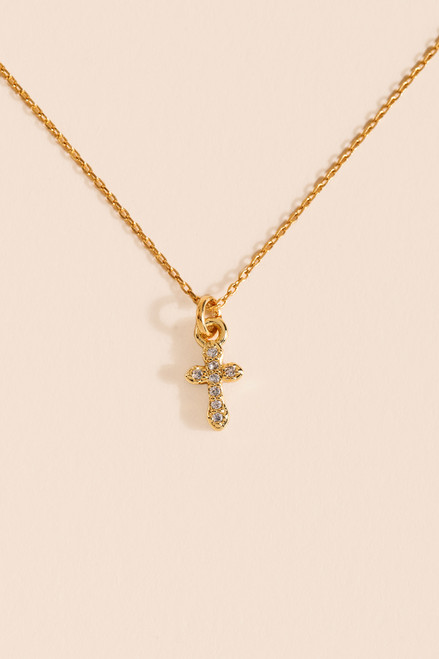 Tia Cross Pendant Necklace