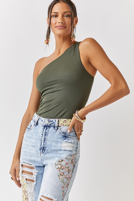 Jen One Shoulder Bodysuit