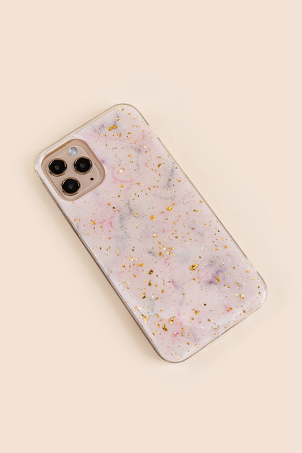 Gold Speckle Marble Universal Phone Case
