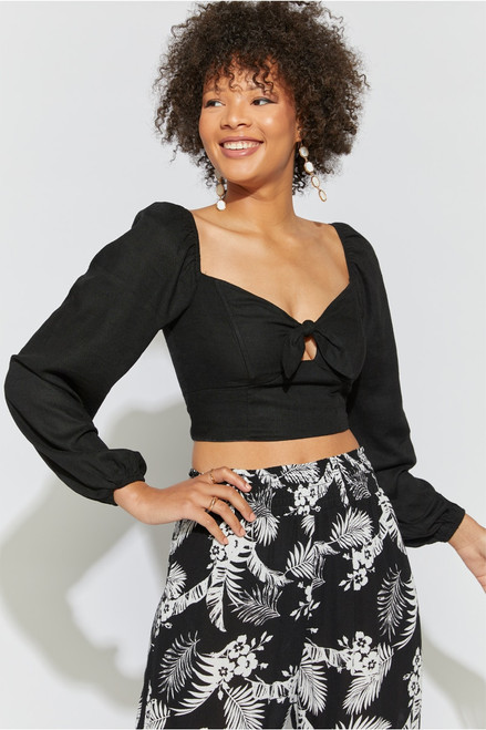 Naomi Tie Front Crop Top