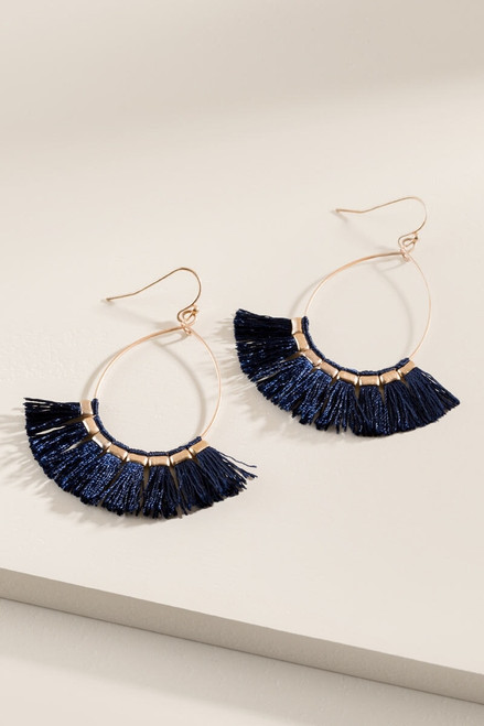 Kennedy Teardrop Tassel Earrings