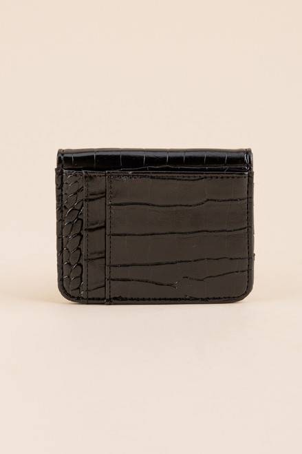 Cassandra Crocodile Flap Wallet