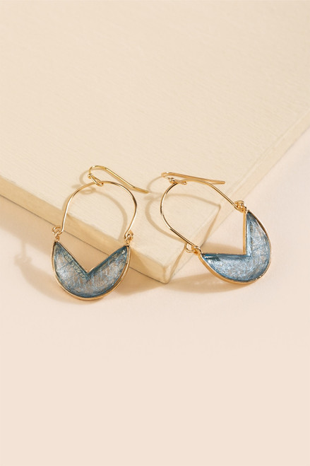 Lorrie Cut Out Circle Drop Earrings