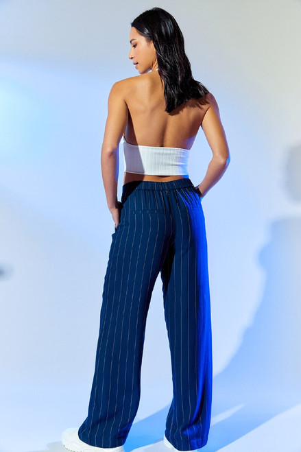 Kenzie Oversized Pinstriped Pants