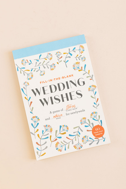 Fill-In-the-Blank Wedding Wishes Book