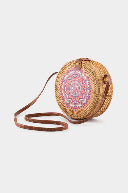 Sadie Mandala Rattan Crossbody