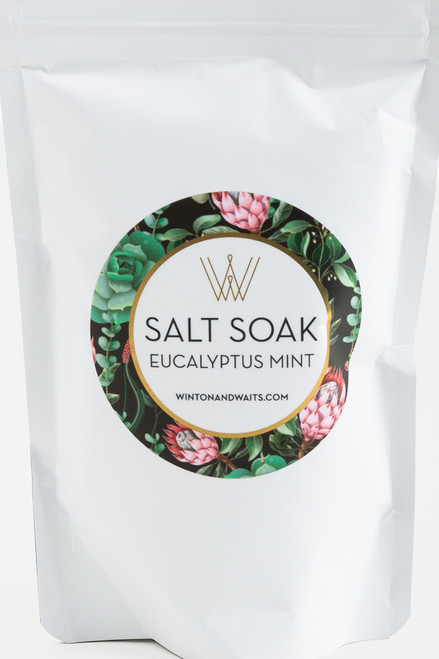 Winton and Waits Eucalyptus Mint Floral Salt Soak