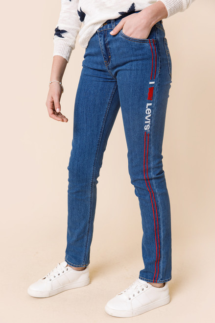 Levi’s® Girls Racer Stripe Girlfriend Jeans
