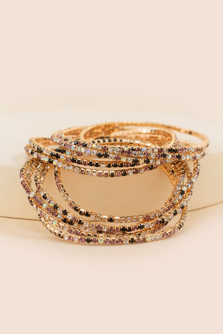 Tina Multi-Layered Beaded Bracelet Set