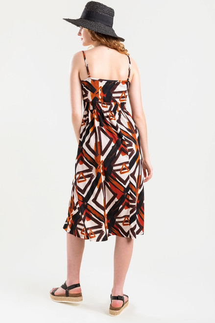 Chriselle Abstract Midi Dress