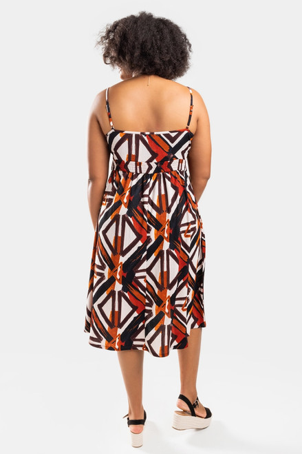 Chriselle Abstract Midi Dress