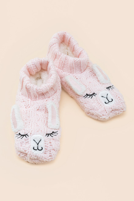 Alpaca Plush Critter Slippers