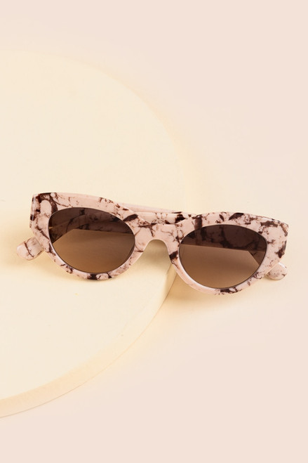 Johanna Marble Frame Cat Eye Sunglasses