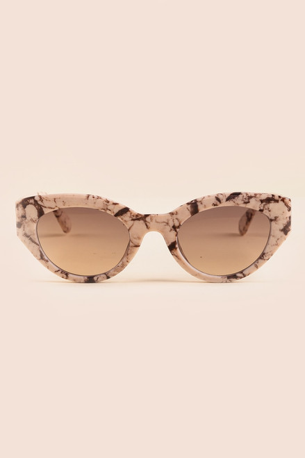 Johanna Marble Frame Cat Eye Sunglasses