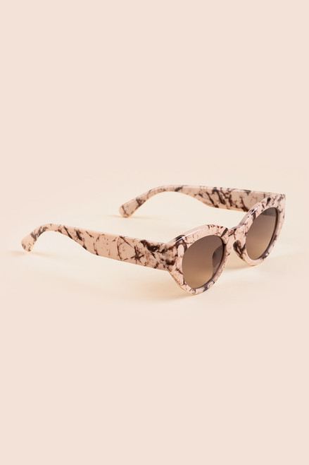 Johanna Marble Frame Cat Eye Sunglasses