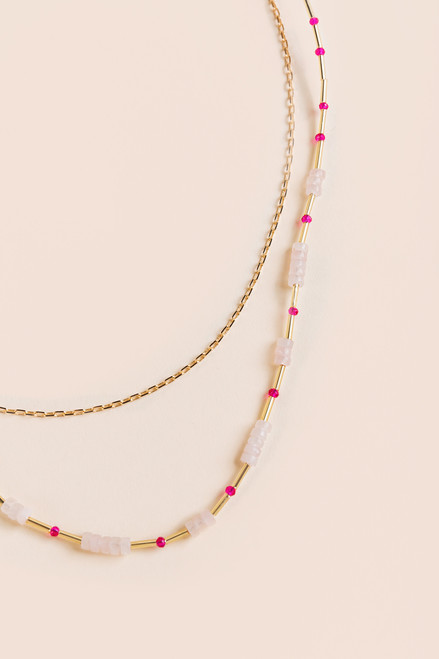 Ninah Layered Beaded Necklace