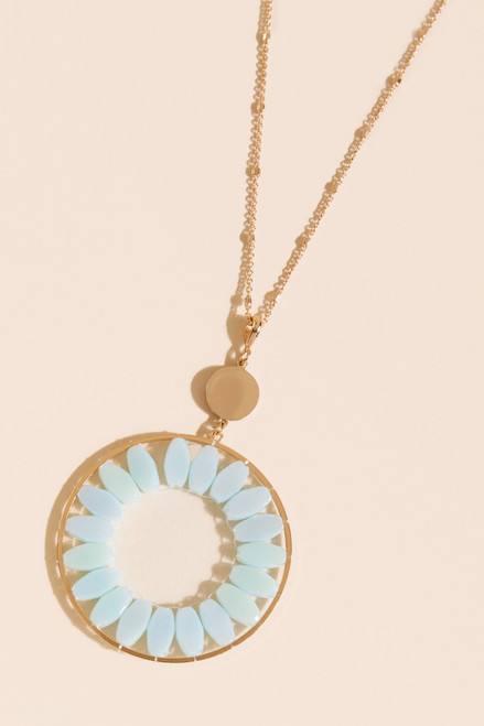 Serena Circle Pendant Necklace