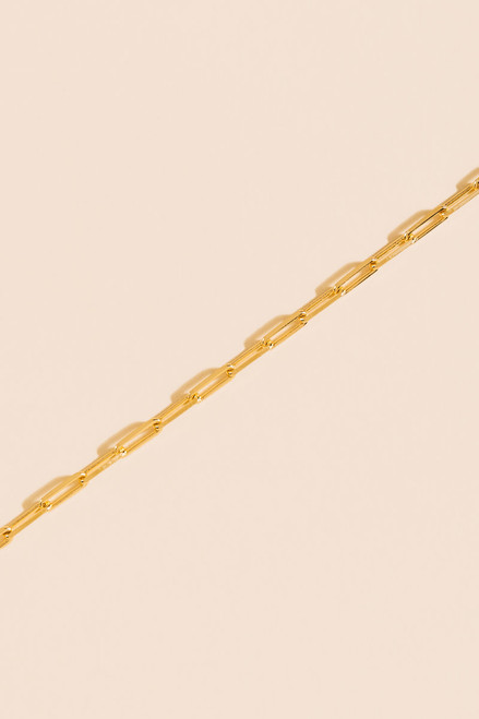 Elizabeth Single Strand Paperclip Chain Necklace