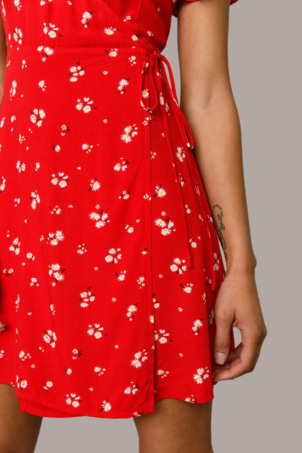 Vicky Floral Wrap Mini Dress