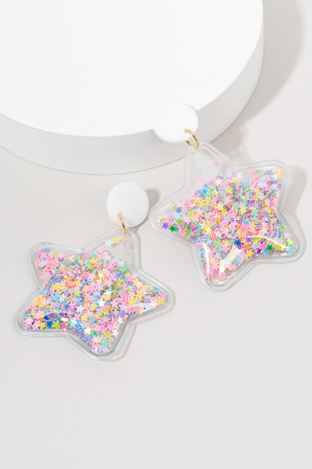 Yaharia Star Confetti Drop Earrings