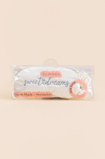 Sweet Dreams Satin Sleep Mask Set