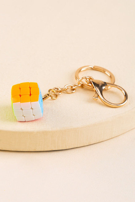 Tiny Puzzle Cube Key Chain