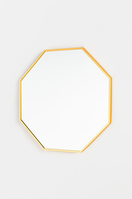 Octagon Aluminum Frame Mirror