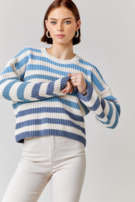 Ginnie Ombre Striped Sweater